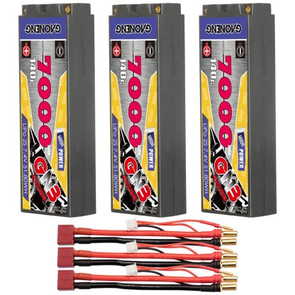 GAONENG GNB 2S 7.4V 7000mAh 140C 5mm Bullet Hard Case LiPo Battery