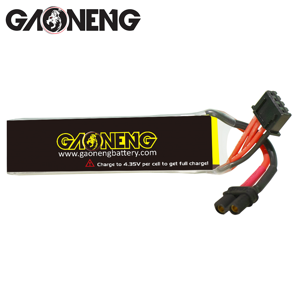 2PCS - GAONENG GNB LiHV 3S 11.4V 530mAh 90C XT30 LiPo Battery