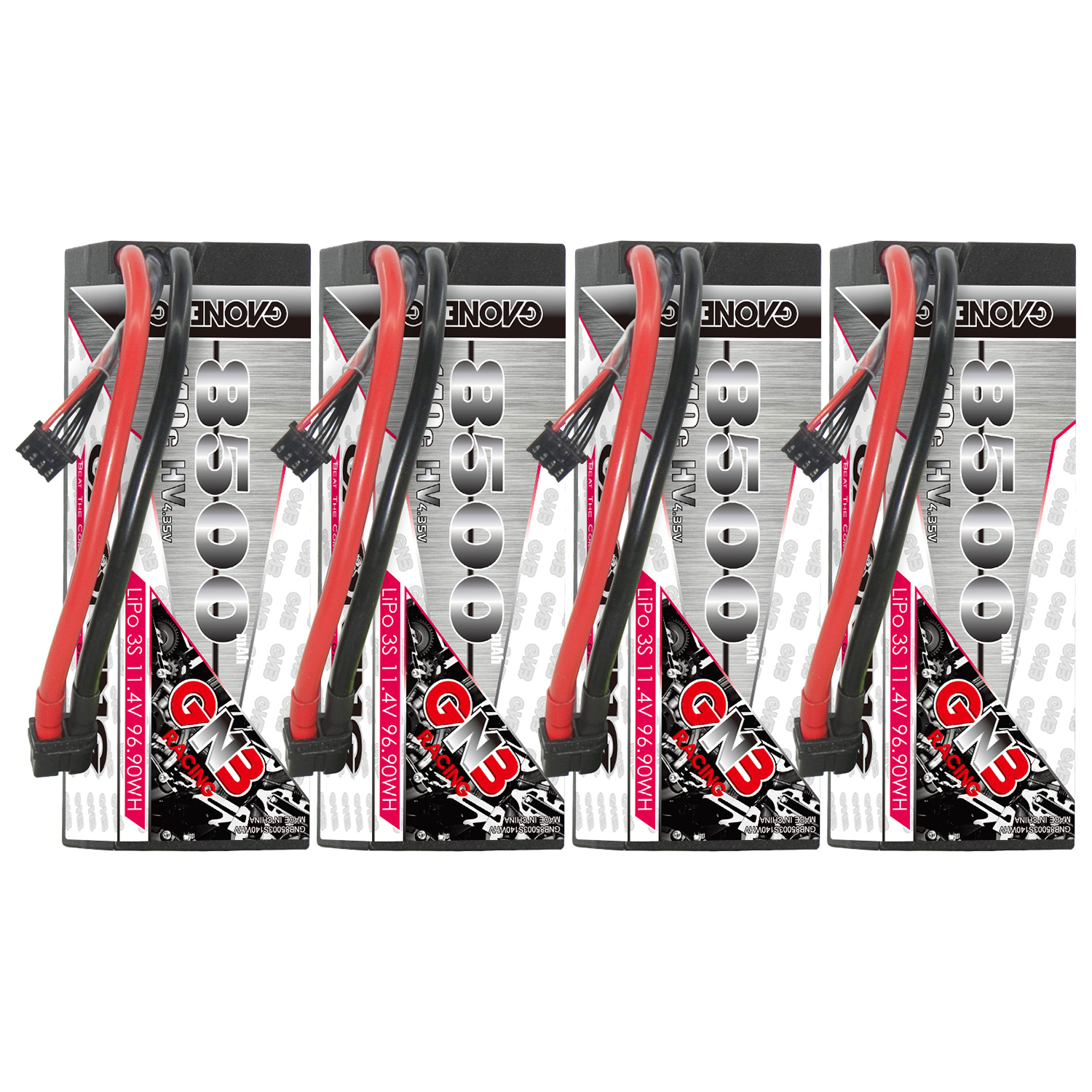 GAONENG GNB LiHV 3S 11.4V 8500mAh 140C Cabled Hard Case LiPo Battery XT60