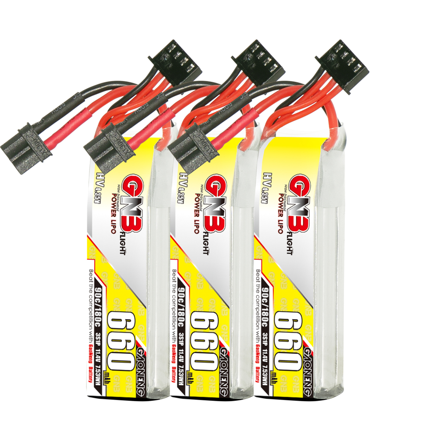 GAONENG GNB LiHV 3S 11.4V 660mAh 90C XT30 LiPo Battery