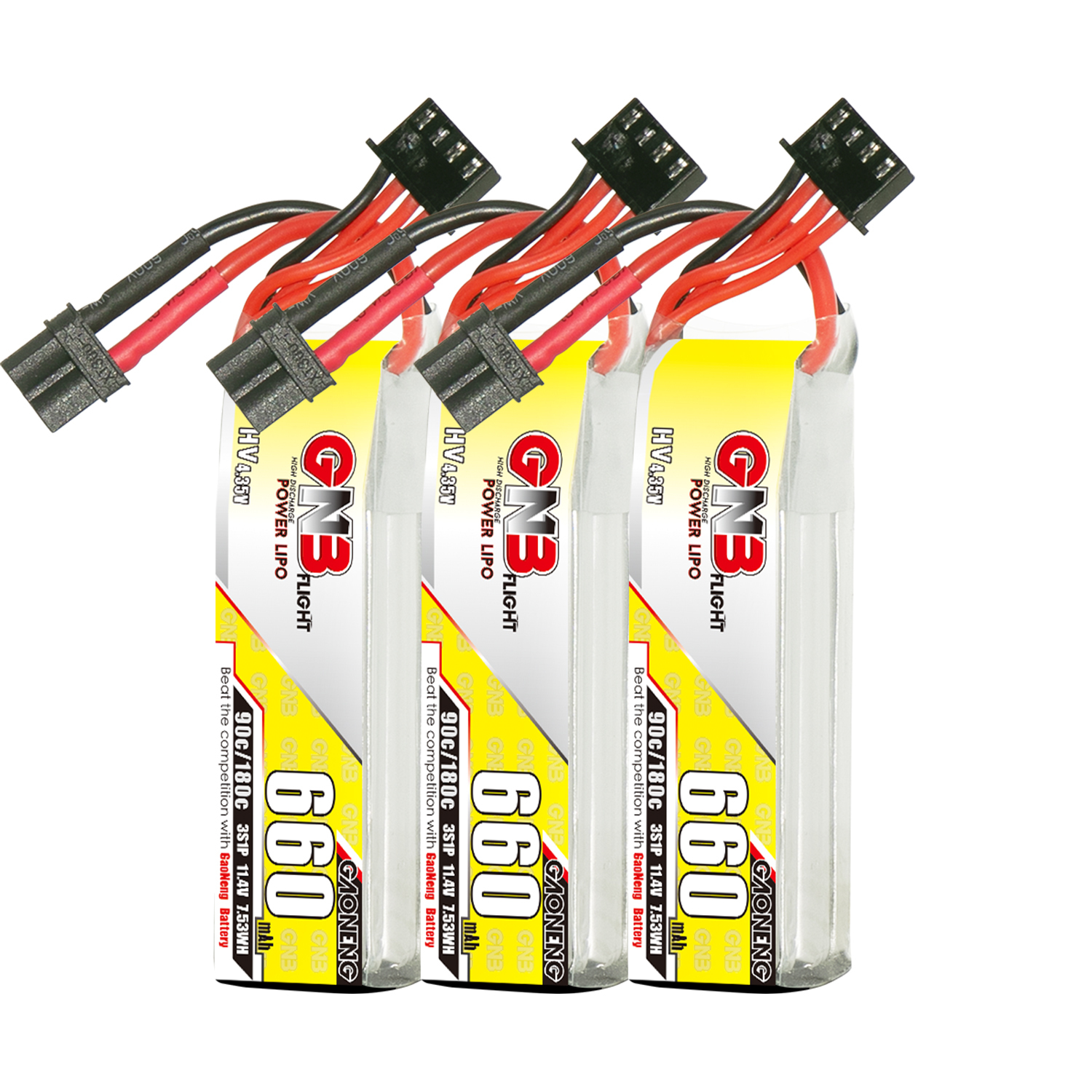 GAONENG GNB LiHV 3S 11.4V 660mAh 90C XT30 LiPo Battery