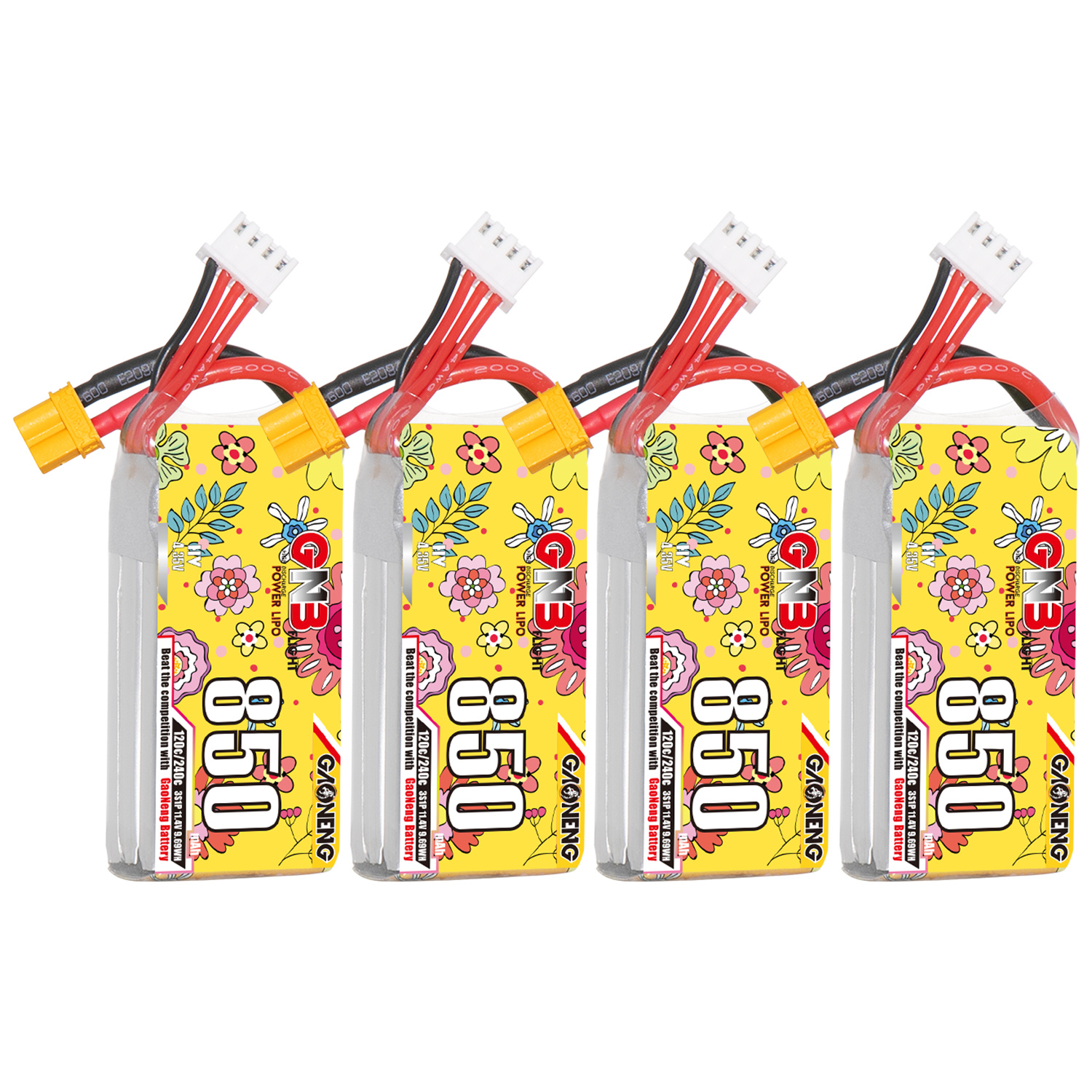 GAONENG GNB LiHV 3S 11.4V 850mAh 120C XT30 LiPo Battery