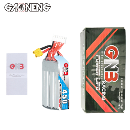 GAONENG GNB 6S 22.2V 450mAh 80C XT30 LiPo Battery Long Type