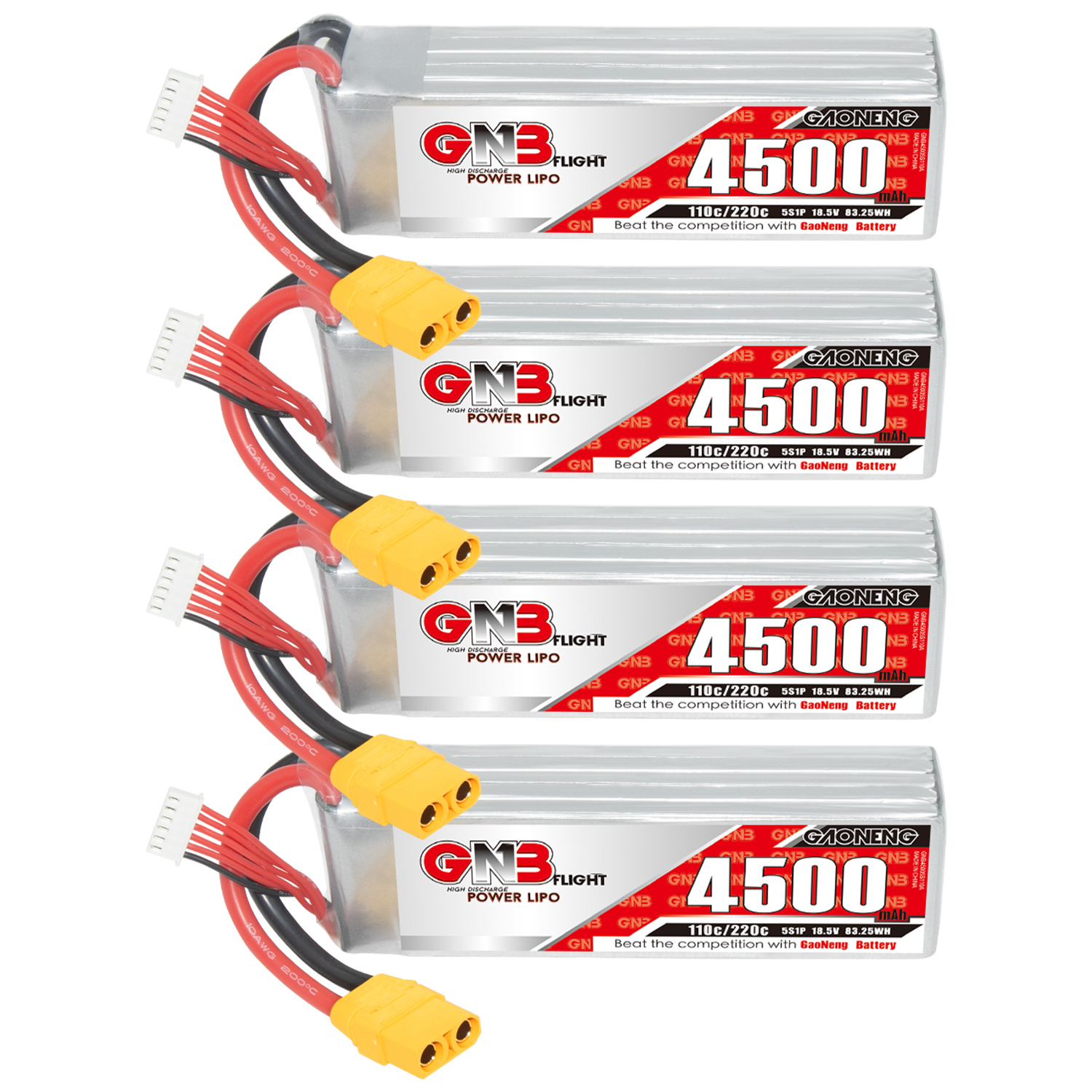 GAONENG GNB 5S 18.5V 4500mAh 110C LiPo Battery XT90