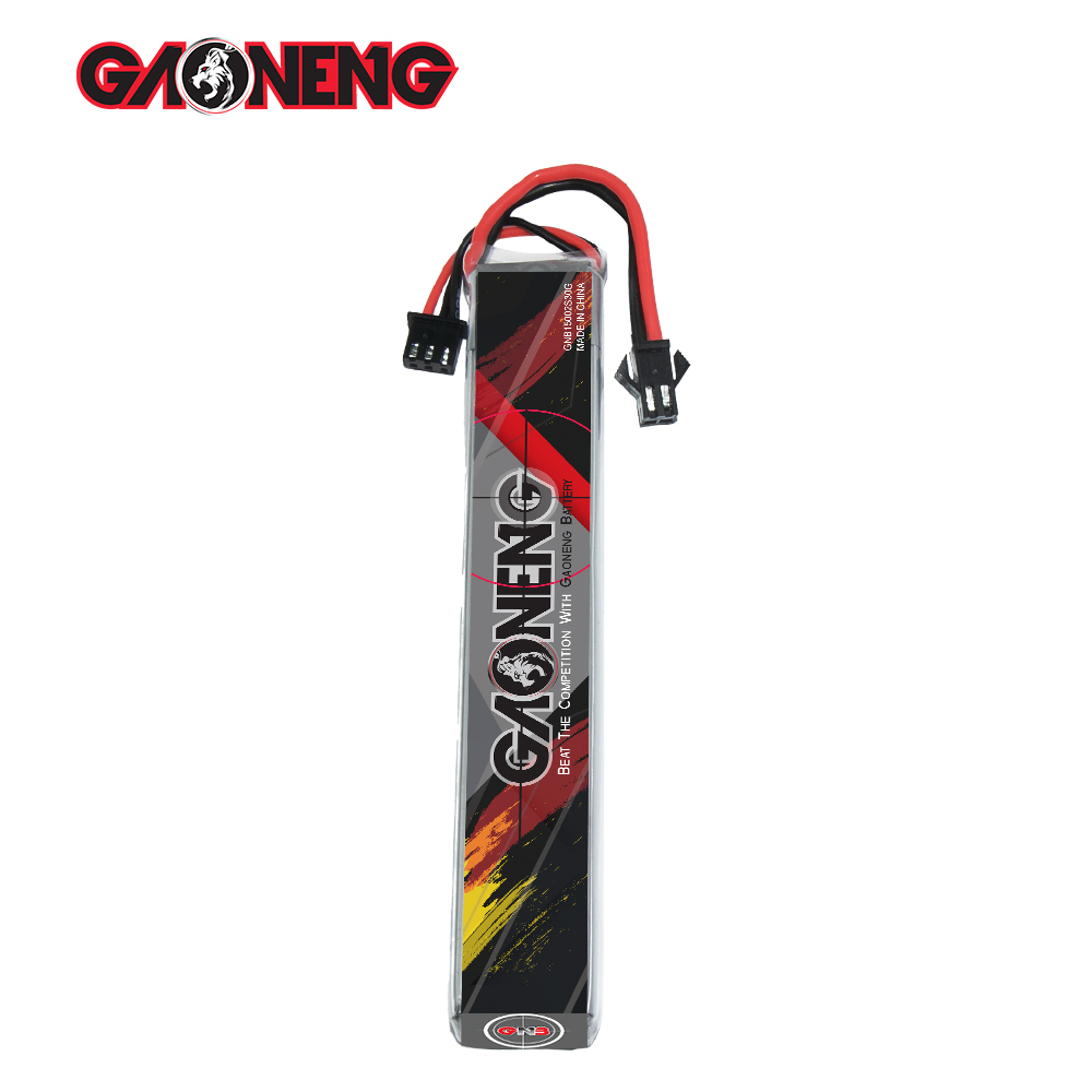 2PCS - GAONENG GNB 2S 7.4V 1500mAh 30C SM Plug LiPo Battery for AirSoft