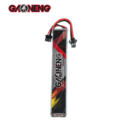 2PCS - GAONENG GNB 2S 7.4V 1500mAh 30C SM Plug LiPo Battery for AirSoft