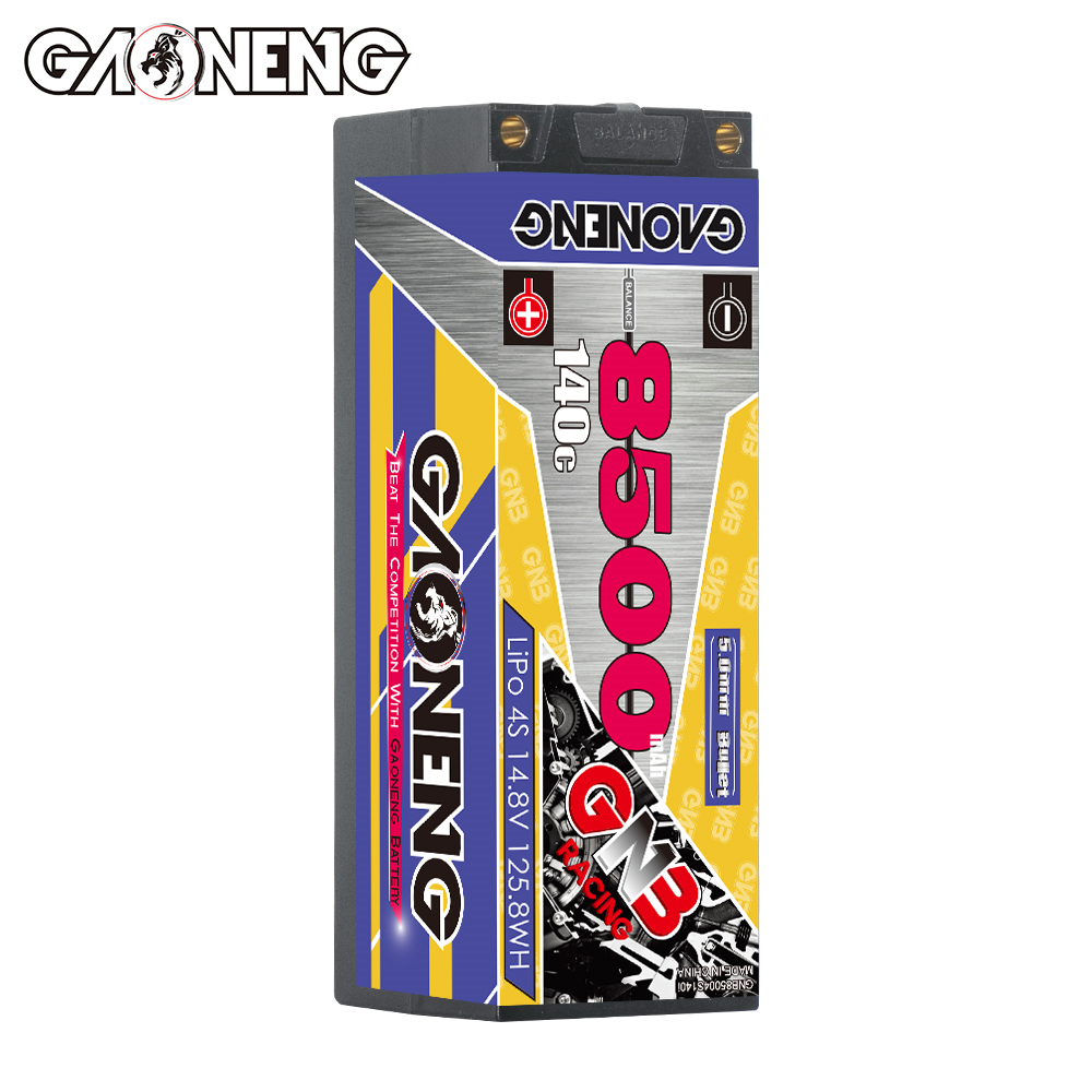 GAONENG GNB 4S 14.8V 8500mAh 140C 5mm Bullet Hard Case LiPo Battery