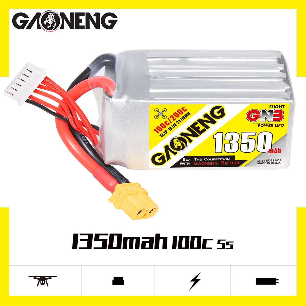 GAONENG GNB 5S 18.5V 1350mAh 100C XT60 LiPo Battery