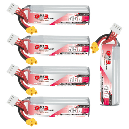 GAONENG GNB LiHV 3S 11.4V 550mAh 100C XT30 LiPo Battery Long Type