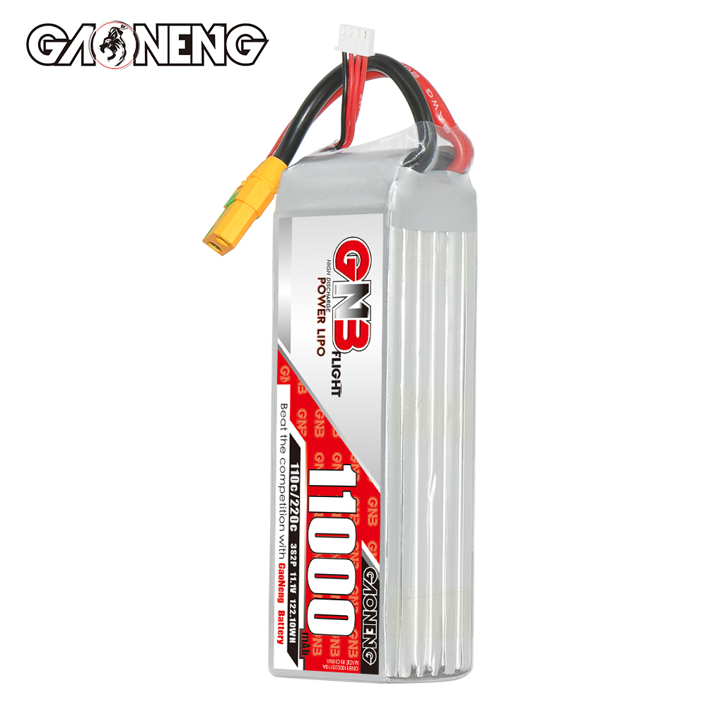 GAONENG GNB 3S 11.1V 11000mAh 11AH 110C RC LiPo Battery XT90S Anti Spark