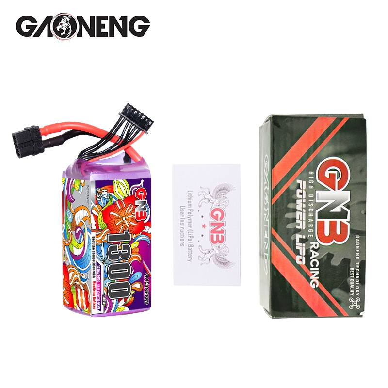 2PCS - GAONENG GNB LiHV 6S 22.8V 1300mAh 120C XT60 LiPo Battery