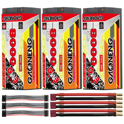 GAONENG GNB 4S 14.8V 8000mAh 150C 5mm Bullet Hard Case LiPo Battery