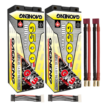 GAONENG GNB 4S 14.8V 6500mAh 100C 5mm Bullet Hard Case LiPo Battery