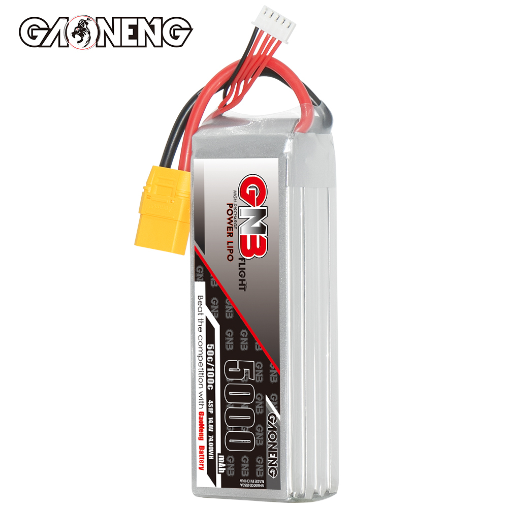 GAONENG GNB 4S 14.8V 5000mAh 50C LiPo Battery XT90