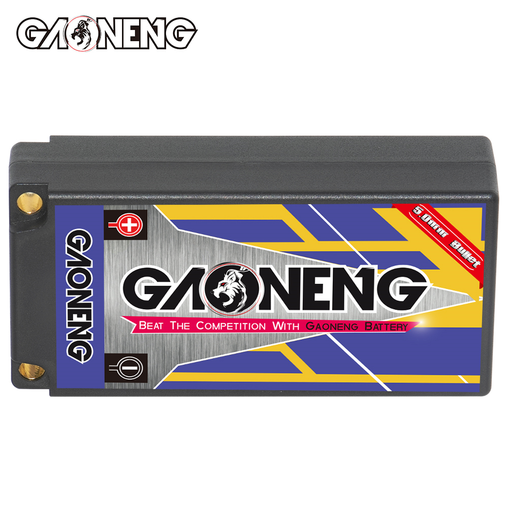 GAONENG GNB 2S 7.4V 6000mAh 140C Shorty 5mm Bullet Hard Case LiPo Battery