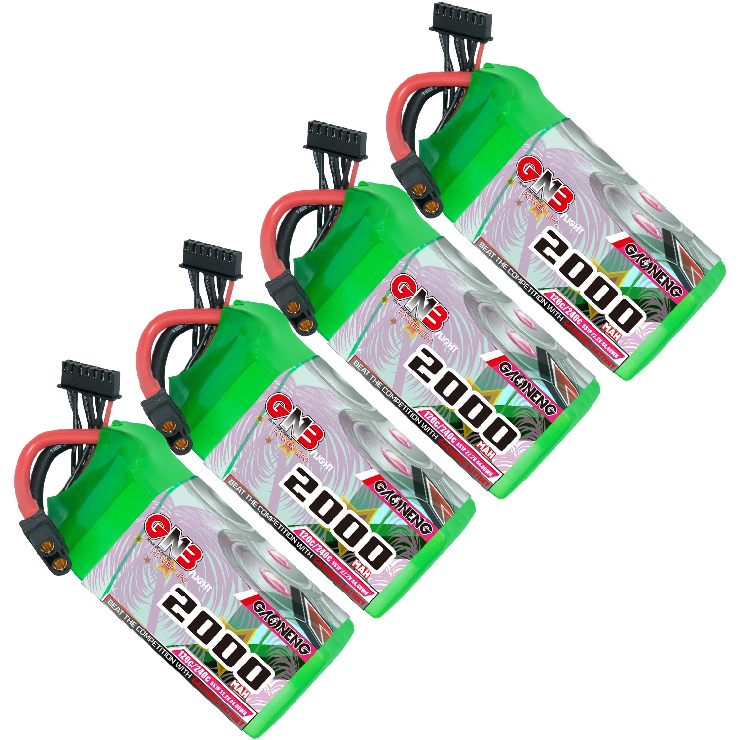 GAONENG GNB 6S 22.2V 2000mAh 120C XT60 LiPo Battery