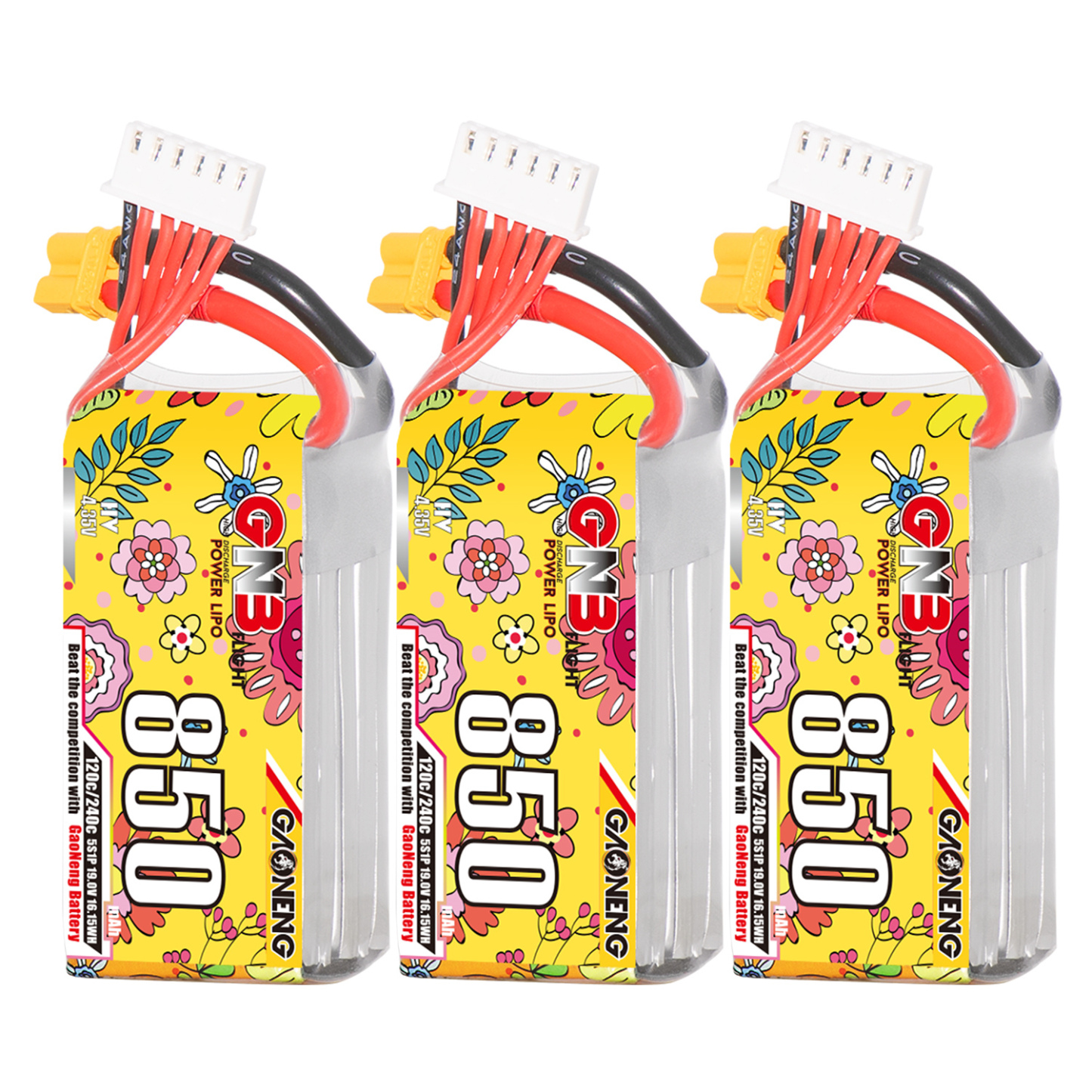 GAONENG GNB LiHV 5S 19V 850mAh 120C XT30 LiPo Battery