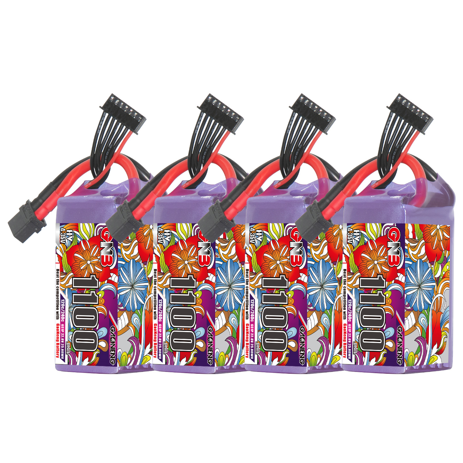 GAONENG GNB リポバッテリー6S 1100mAh 新旧6個セット GAONENG GNB 8S 29.6V 1100mAh 120C XT60 RC LiPo Battery FPV