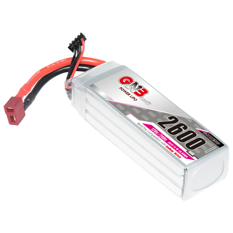 GAONENG GNB 3S 11.1V 2600mAh 120C LiPo Battery T-PLUG
