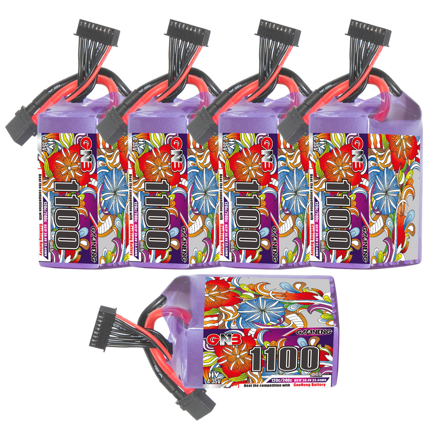 GAONENG GNB LiHV 8S 30.4V 1100mAh 120C XT60 LiPo Battery