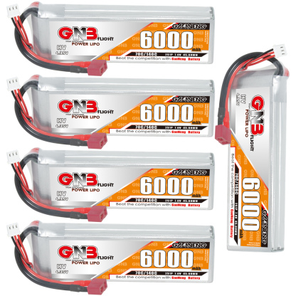 GAONENG GNB HV 2S 7.6V 6000mAh 70C LiPo Battery T-PLUG
