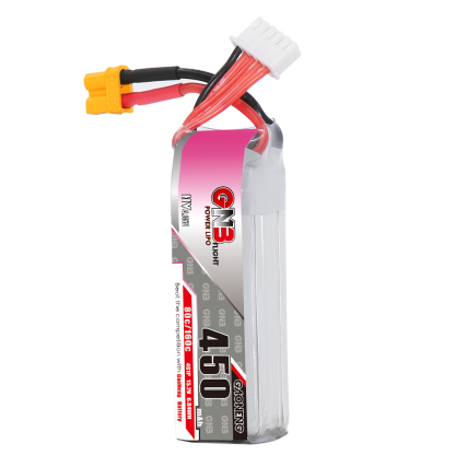 2PCS - GAONENG GNB LiHV 4S 15.2V 450mAh 80C XT30 LiPo Battery Long Type