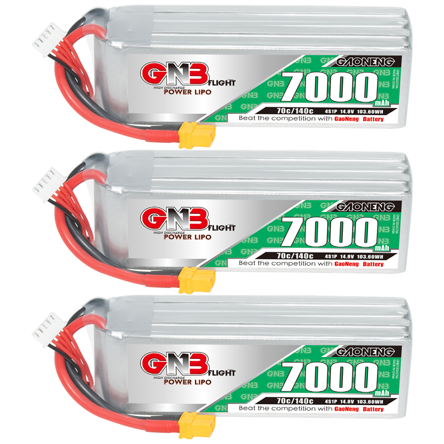 GAONENG GNB 4S 14.8V 7000mAh 70C LiPo Battery XT60