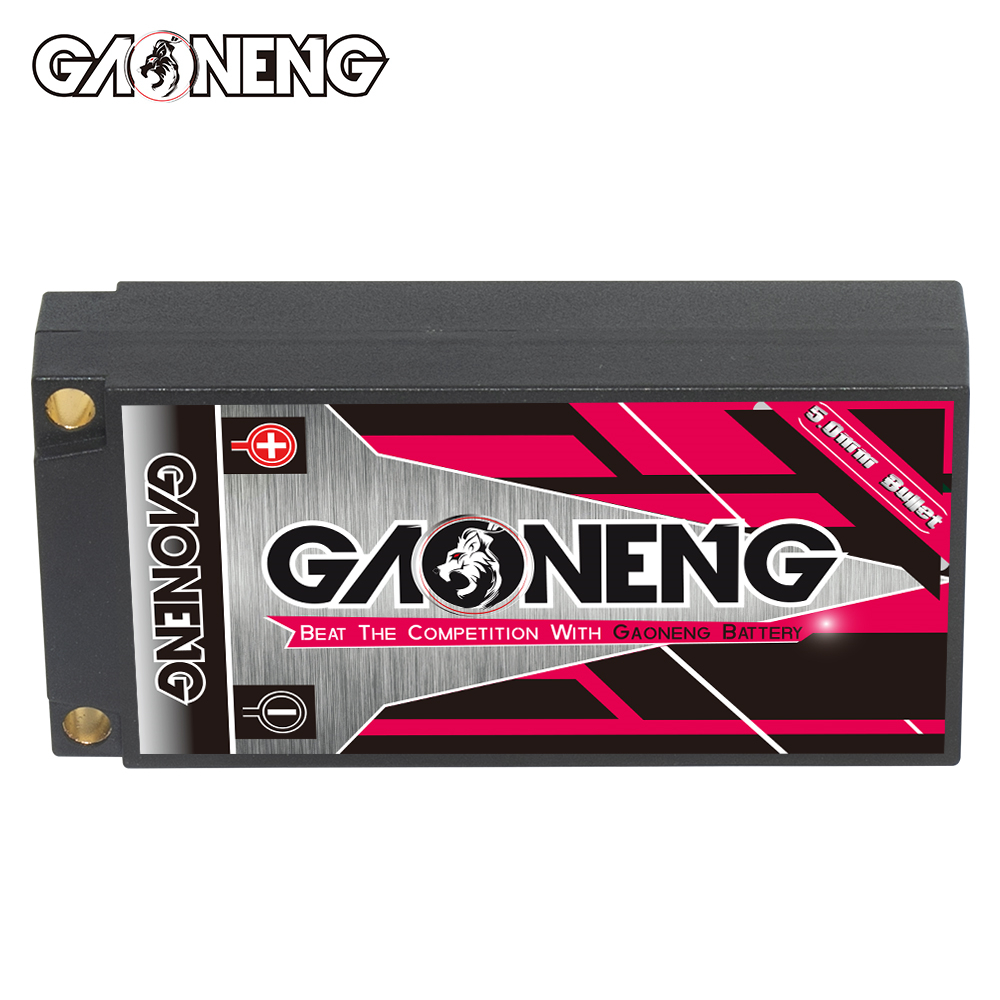 GAONENG GNB LiHV 2S 7.6V 6000mAh 150C LCG Shorty Pack 5mm Bullet Hard Case LiPo Battery