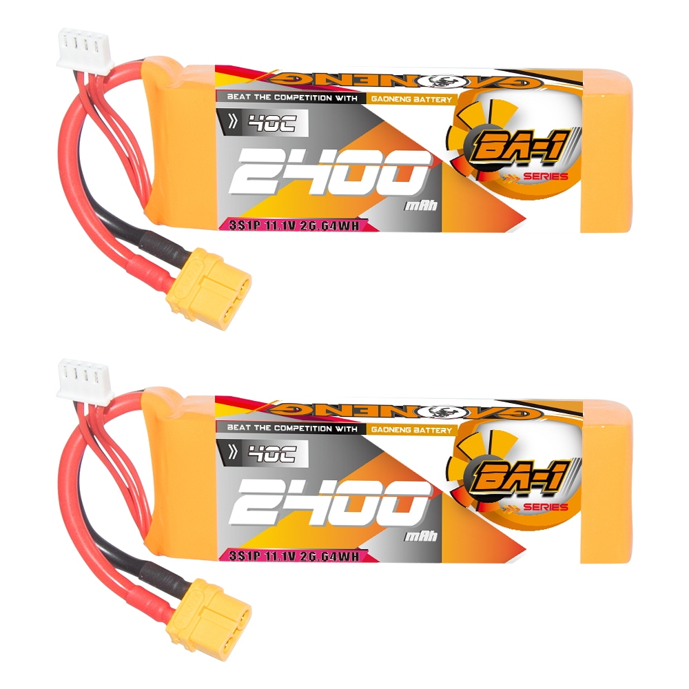 GAONENG GNB 3S 11.1V 2400mAh 40C XT60 LiPo Battery RC Cars