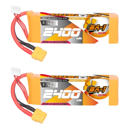 GAONENG GNB BA-1 Series 3S 11.1V 2400mAh 40C LiPo Battery XT60