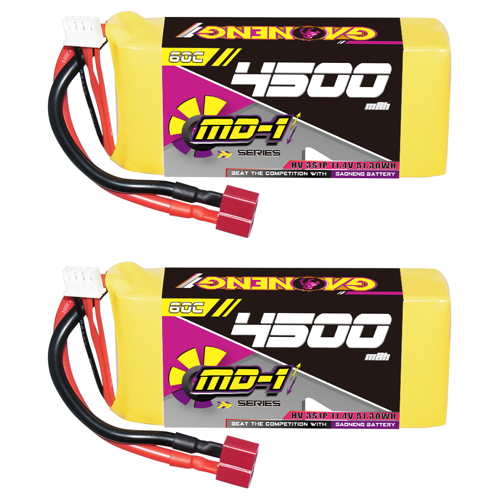 GAONENG GNB MD-1 Series 3S HV 11.4V 4500mAh 60C LiPo Battery T-PLUG