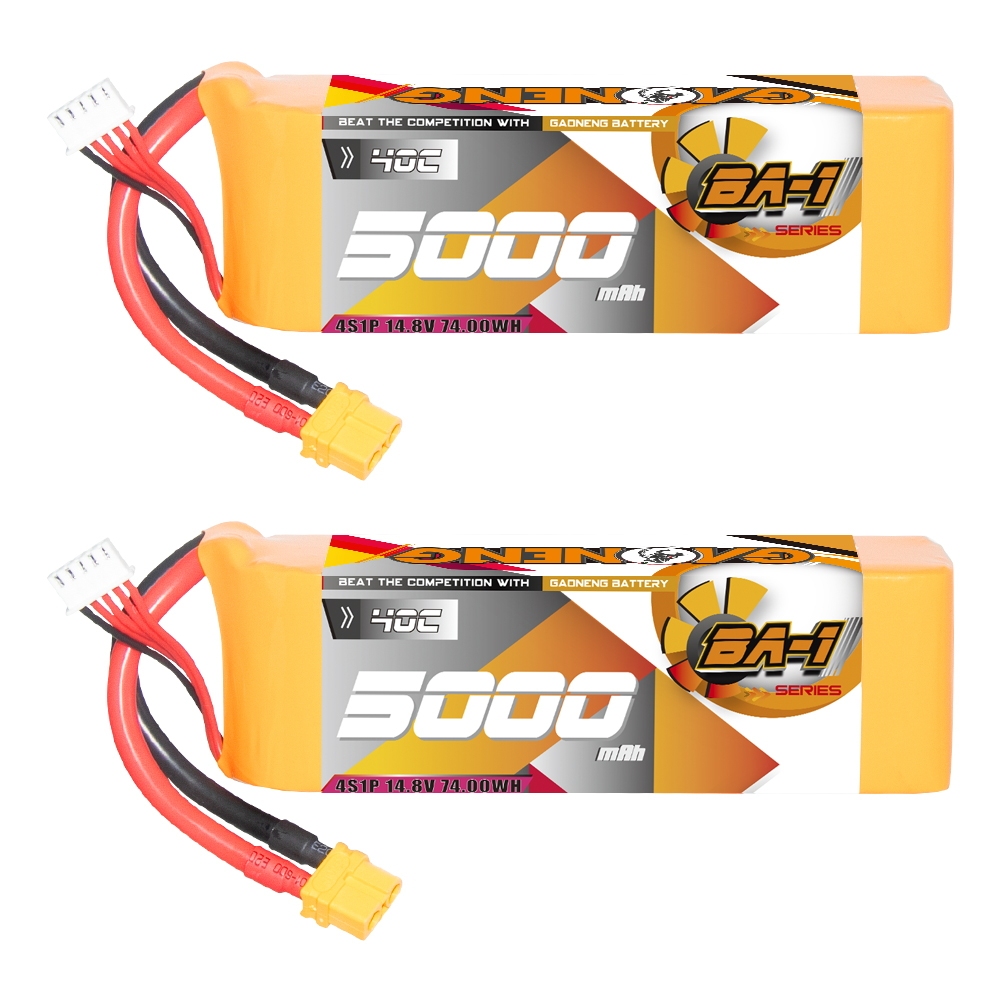 GAONENG GNB BA-1 Series 4S 14.8V 5000mAh 40C LiPo Battery XT60