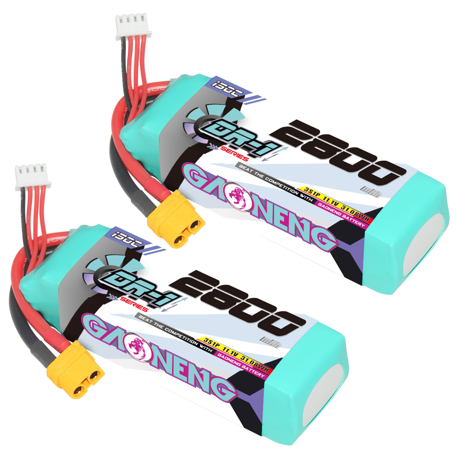 GAONENG GNB 3S 11.1V 2800mAh 150C XT60 LiPo Battery RC Cars