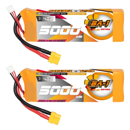 GAONENG GNB BA-1 Series 2S 7.4V 5000mAh 40C LiPo Battery XT60