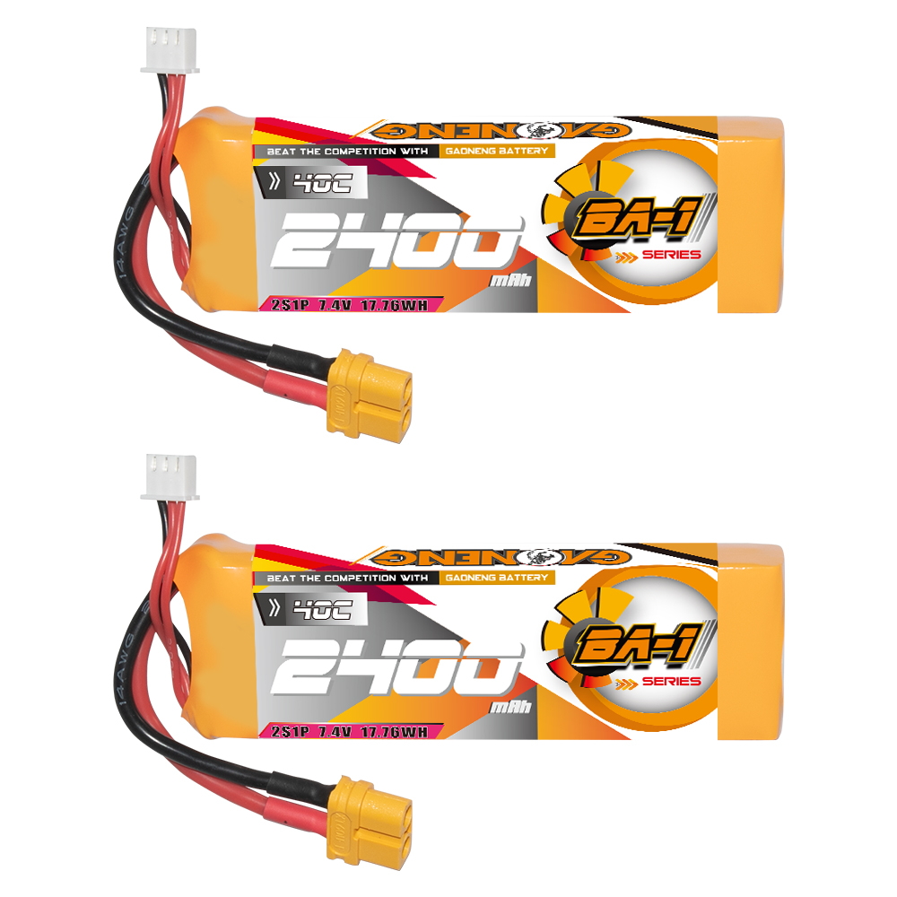 GAONENG GNB BA-1 Series 2S 7.4V 2400mAh 40C LiPo Battery XT60