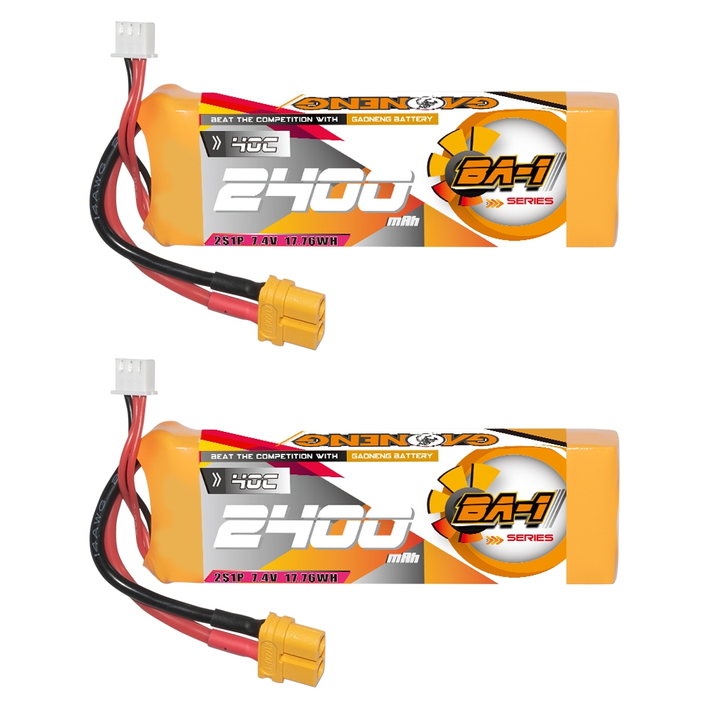 GAONENG GNB 2S 7.4V 2400mAh 40C XT60 LiPo Battery RC Cars