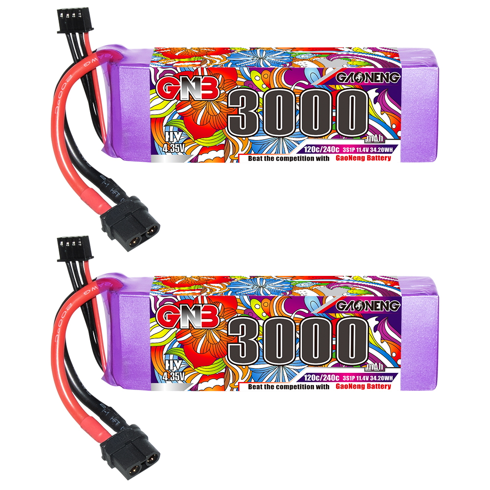 GAONENG GNB LiHV 3S 11.4V 3000mAh 120C XT60 LiPo Battery