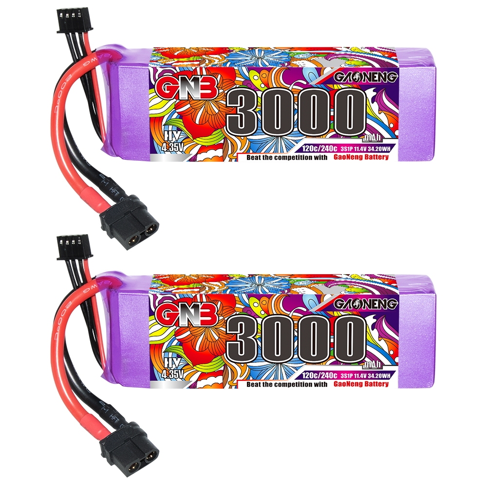 GAONENG GNB LiHV 3S 11.4V 3000mAh 120C XT60 LiPo Battery