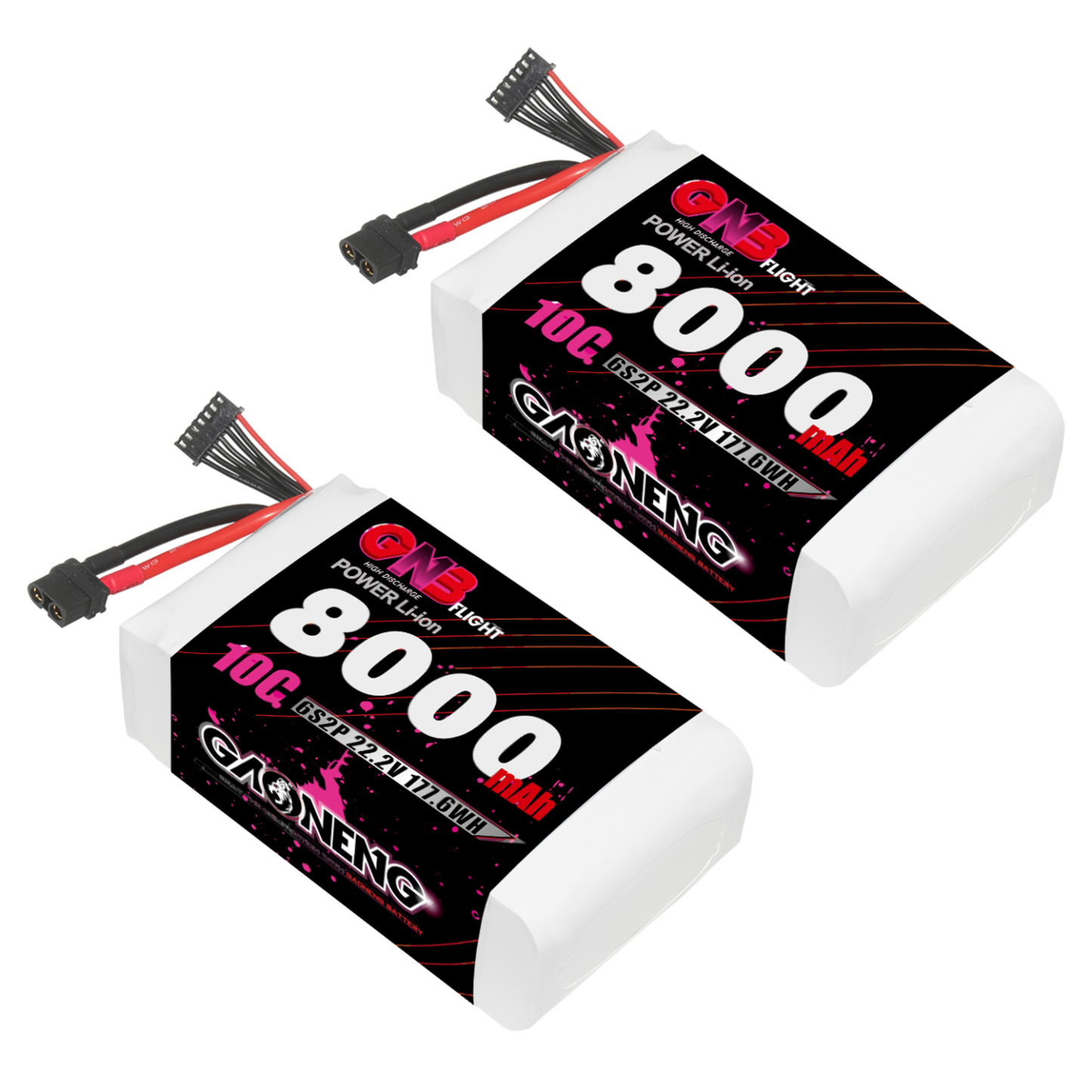GAONENG GNB 6S 22.2V 8000mAh 10C XT60 Li-ion Battery made with Samsung 21700