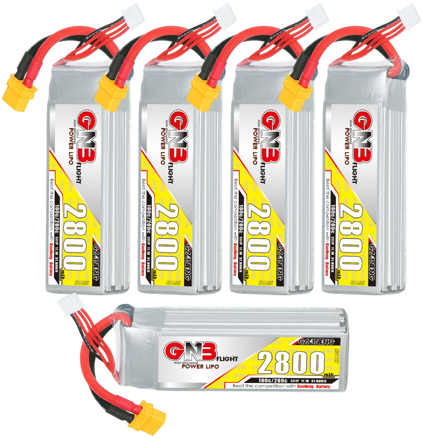 GAONENG GNB 3S 11.1V 2800mAh 100C XT60 LiPo Battery