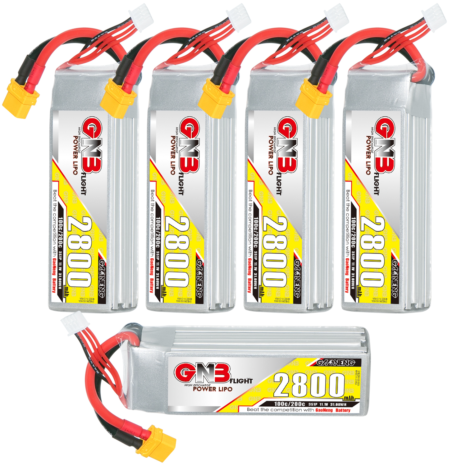 GAONENG GNB 3S 11.1V 2800mAh 100C XT60 LiPo Battery