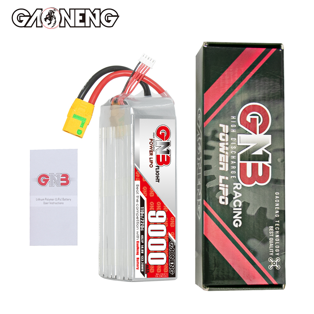 GAONENG GNB 4S 14.8V 9000mAh 110C RC LiPo Battery XT90S Anti Spark
