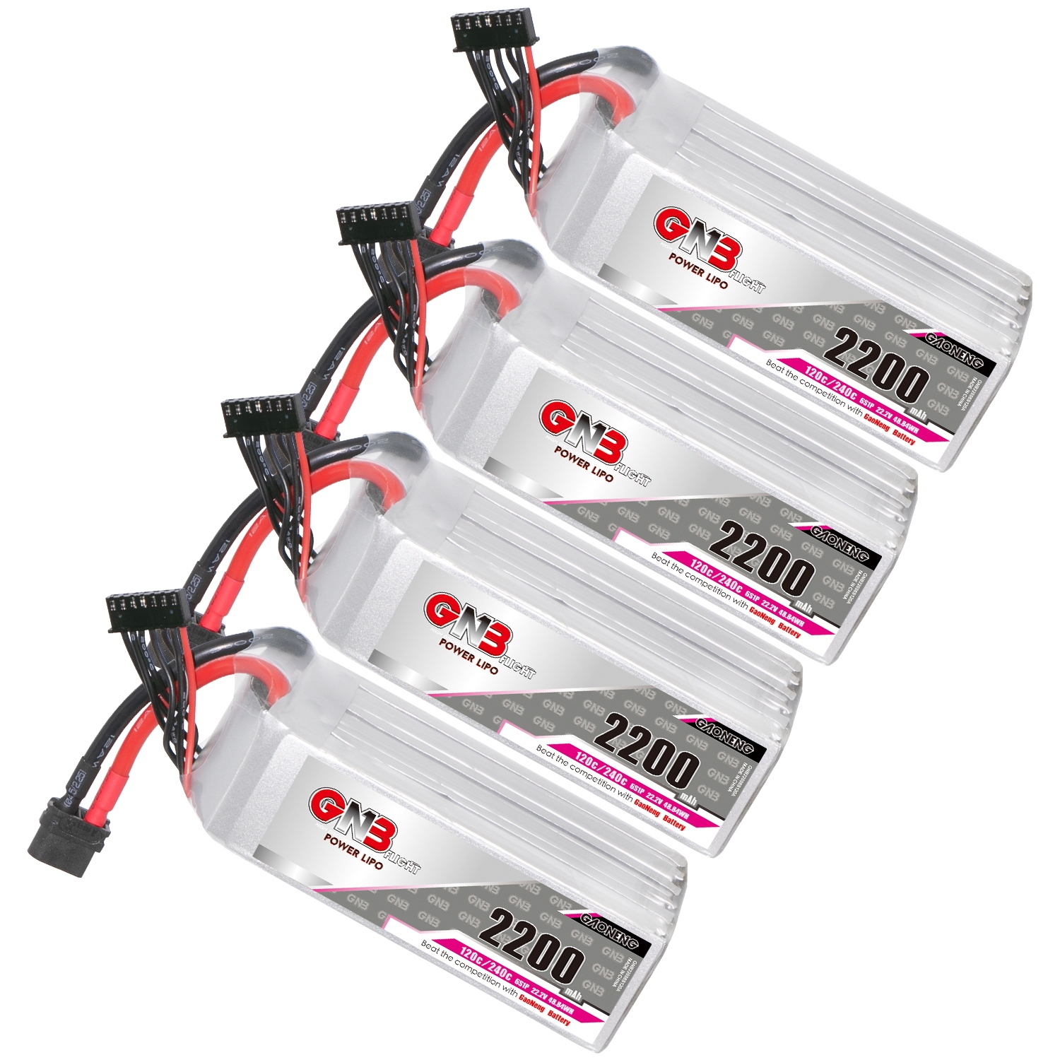 GAONENG GNB 6S 22.2V 2200mAh 120C XT60 LiPo Battery