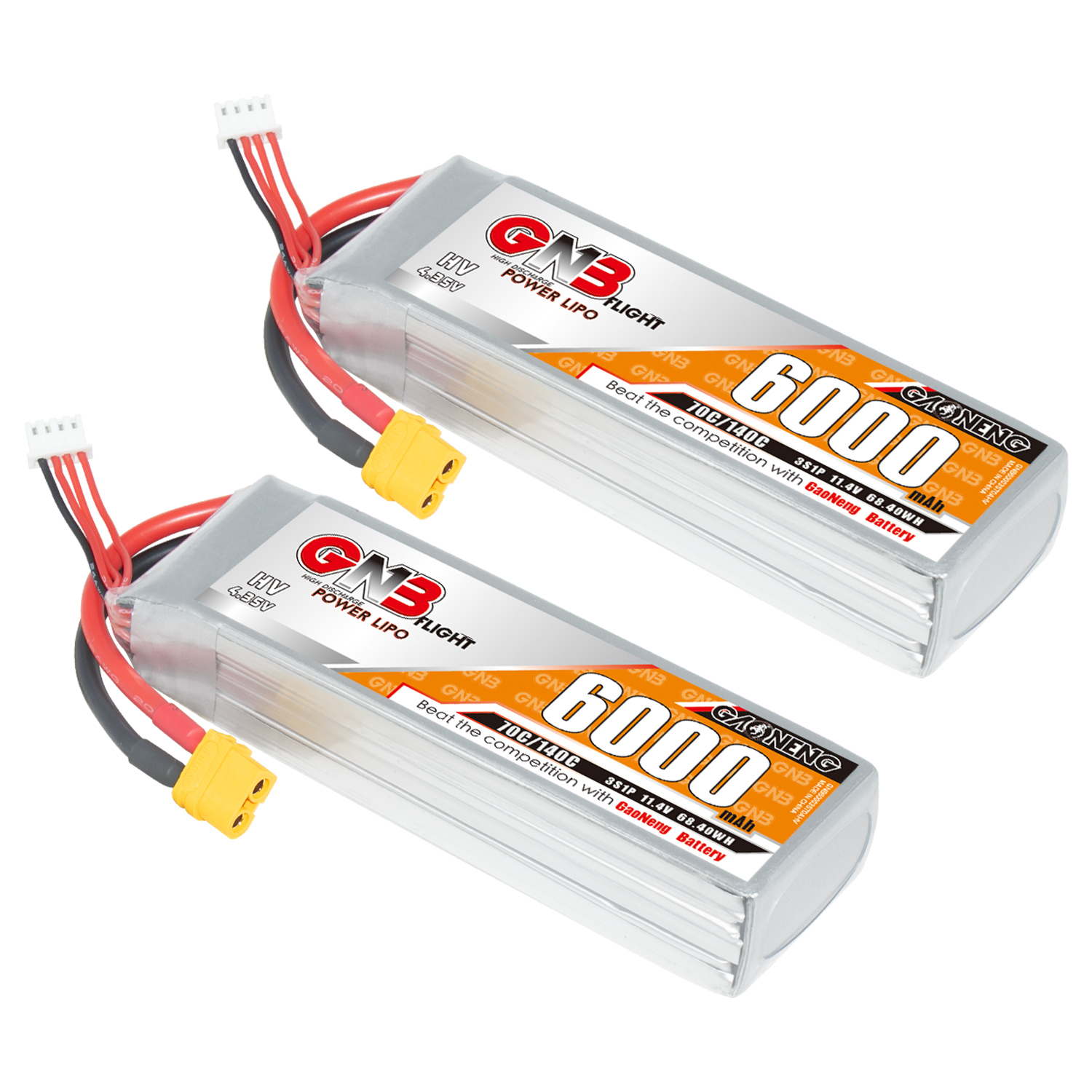 GAONENG GNB HV 3S 11.4V 6000mAh 70C LiPo Battery XT60