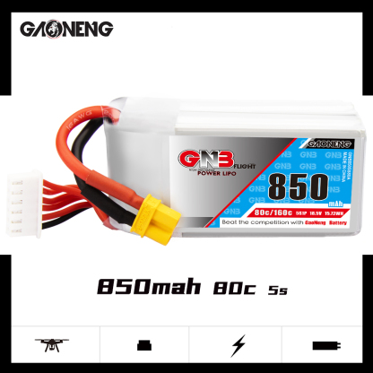 GAONENG GNB 5S 18.5V 850mAh 80C XT30 LiPo Battery