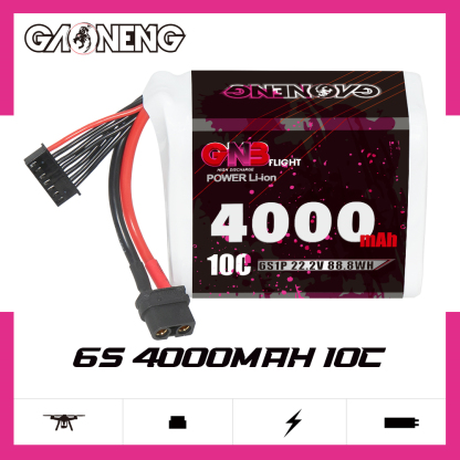 GAONENG GNB 6S 22.2V 4000mAh 10C XT60 Li-ion Battery made with Samsung 21700