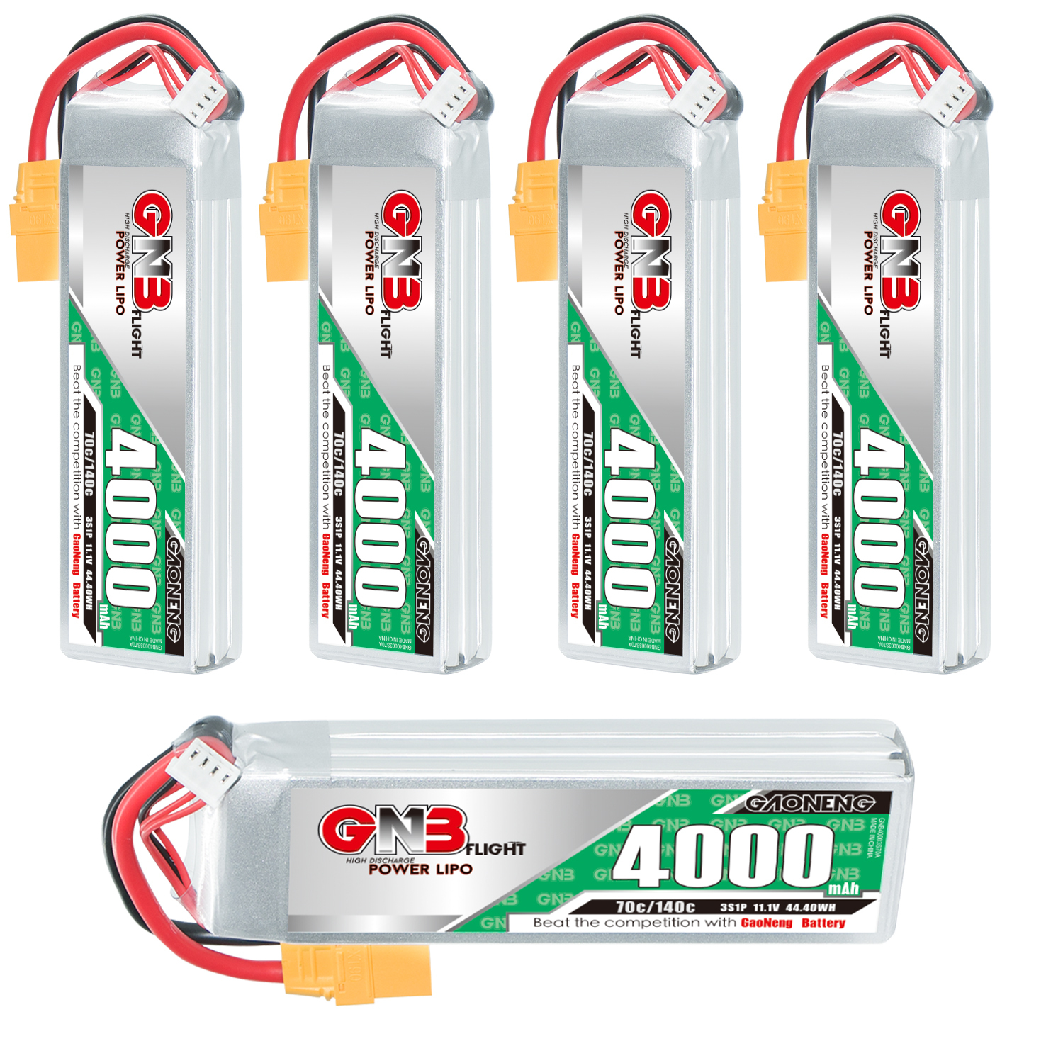 GAONENG GNB 3S 11.1V 4000mAh 70C LiPo Battery XT90