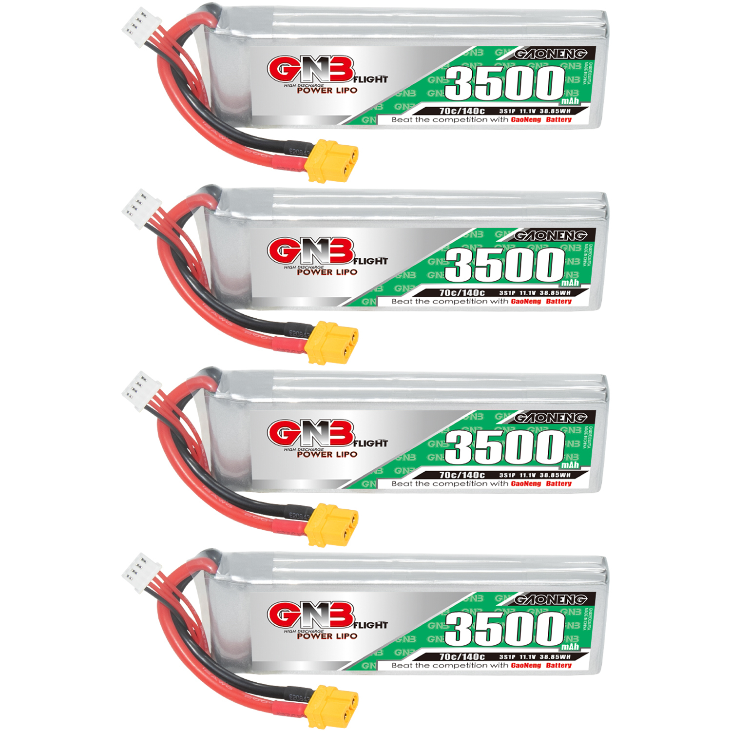 GAONENG GNB 3S 11.1V 3500mAh 70C LiPo Battery XT60