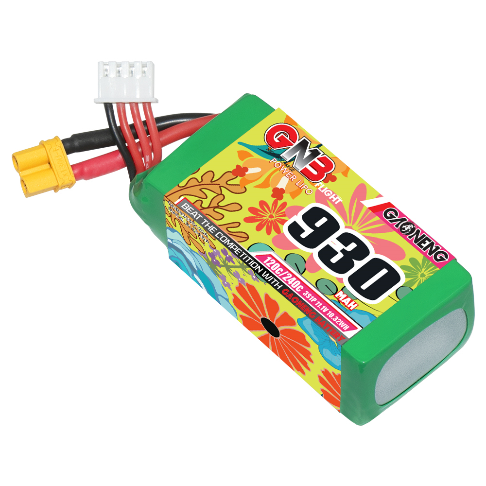 GAONENG GNB 3S 11.1V 930mAh 120C XT30 LiPo Battery
