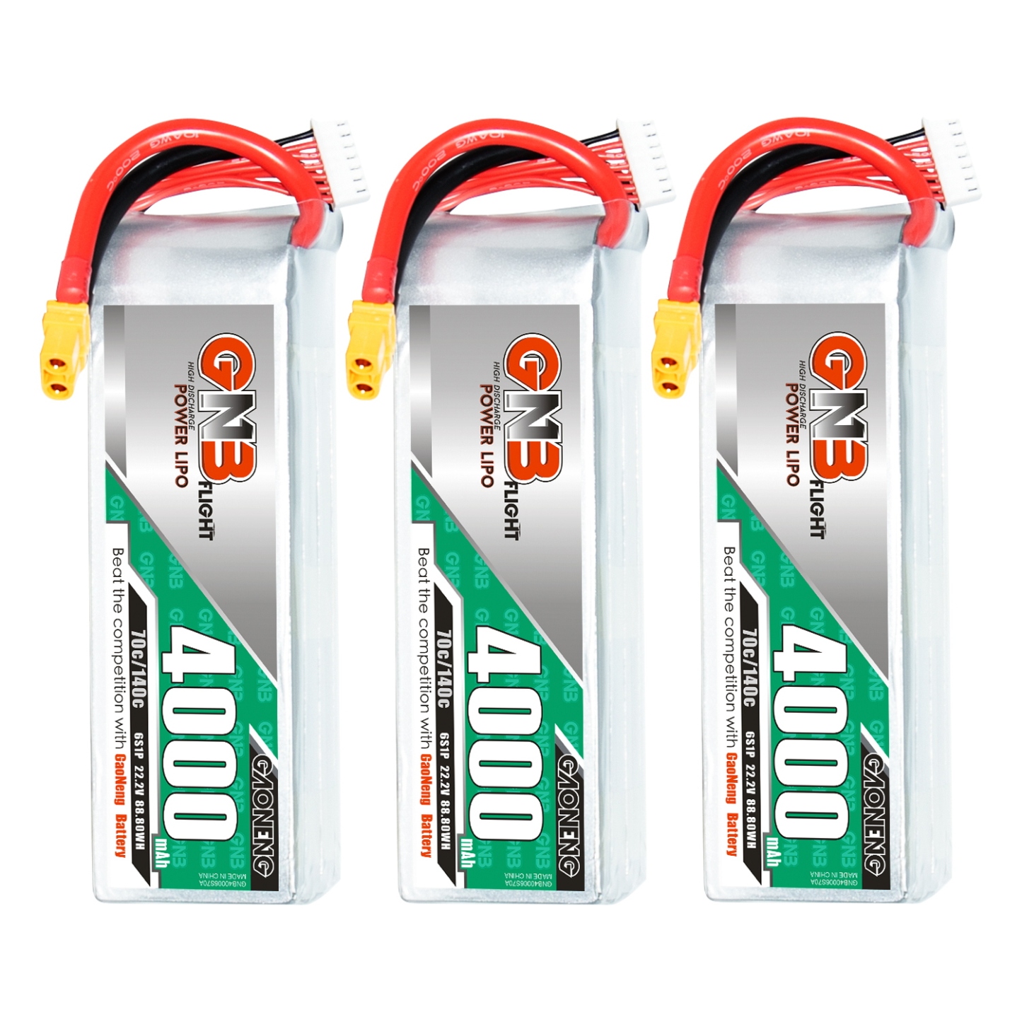 GAONENG GNB 6S 22.2V 4000mAh 70C LiPo Battery XT60